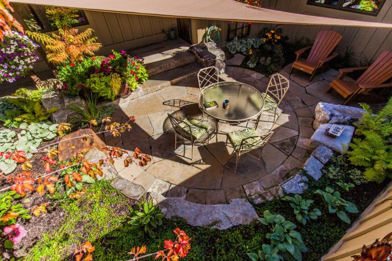 Patio designed by Blanchford Landscape in Bozeman, MT