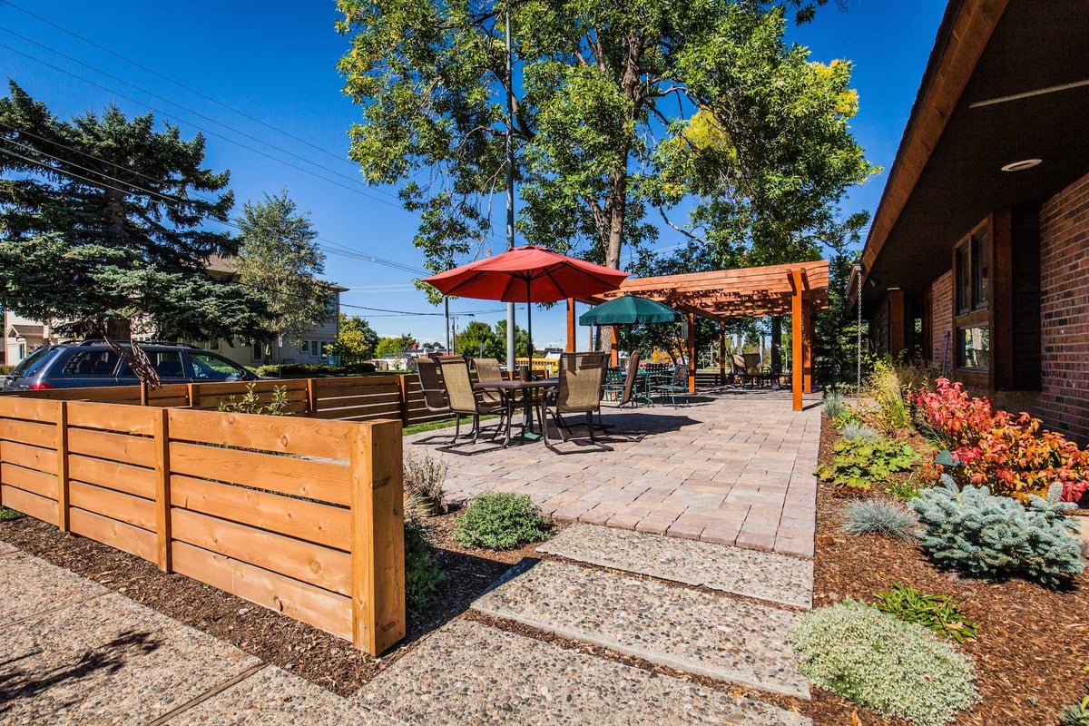 paver patio with pergola