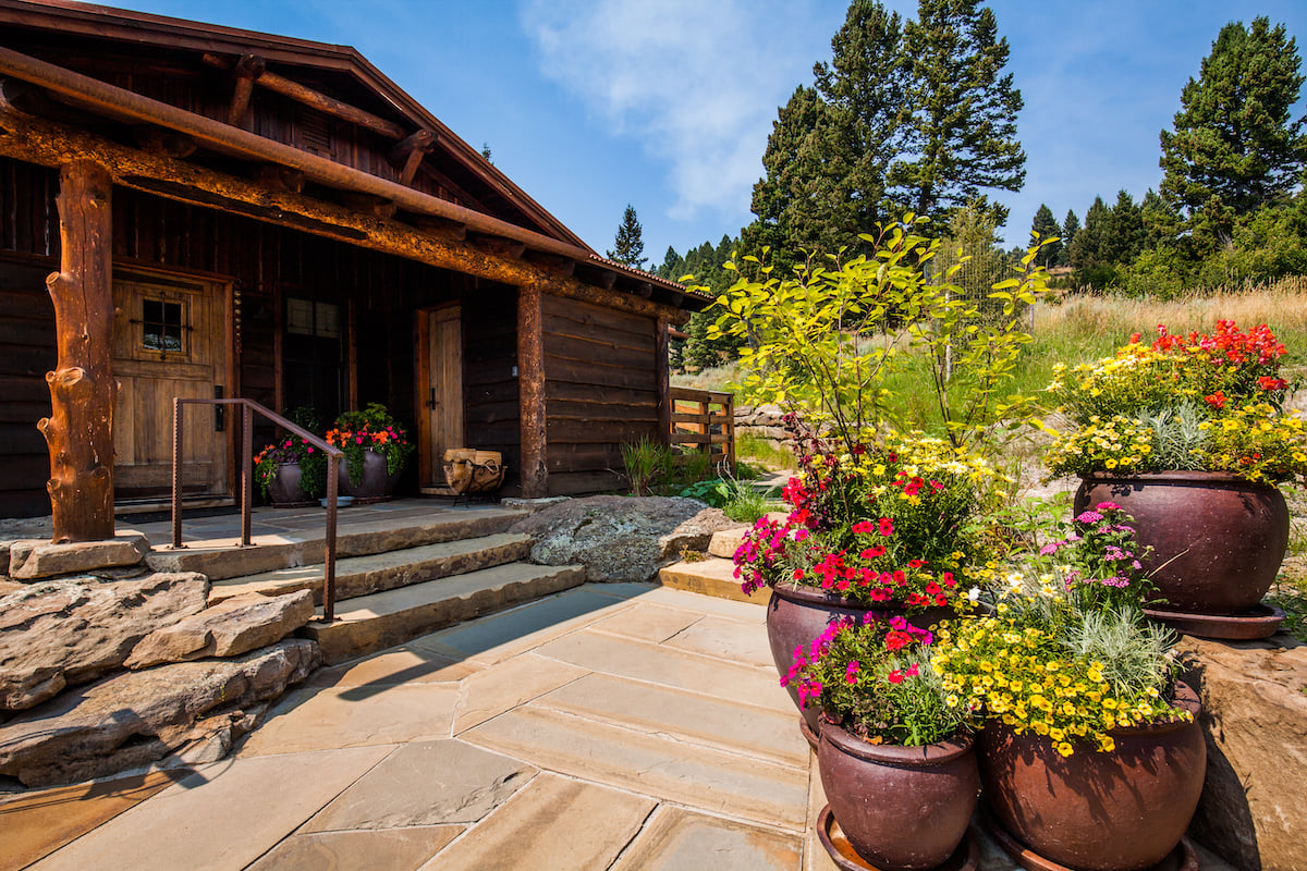 Container garden in Montana