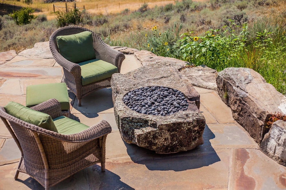 private fire pit area design