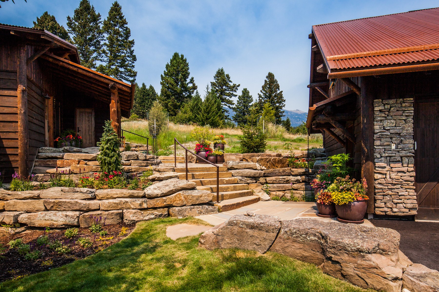 Landscape designed by Blanchford Landscape Group in Montana