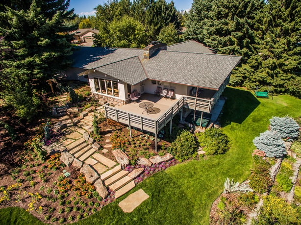 view of residential landscape in Big Sky, MT