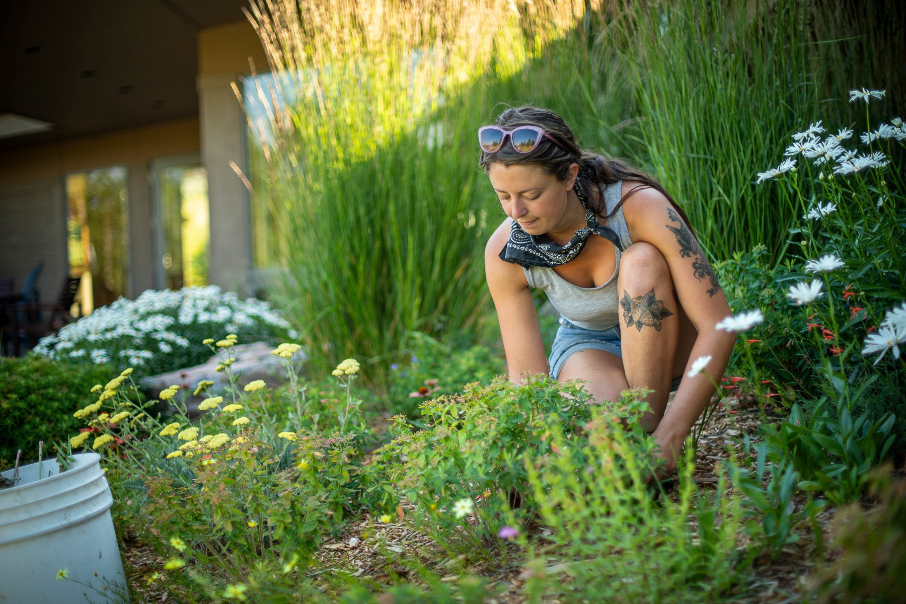 Garden services team providing sustainable maintenance